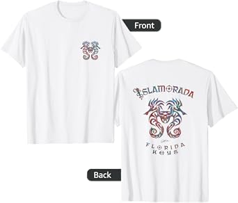 JCombs: Islamorada, FL, Seahorses (Art on both sides) T-Shirt