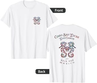 JCombs: Cabo San Lucas, Mexico, Seahorses (Art on back) T-Shirt