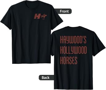 Nope Movie Haywood's Hollywood Horses Front and Back T-Shirt