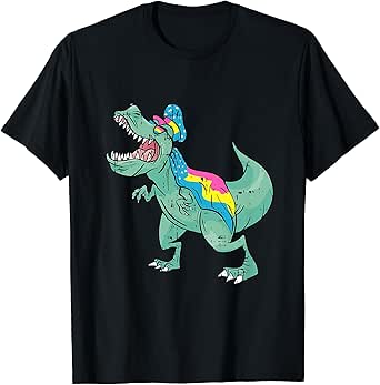 Panexual Dinosaur LGBT-Q Pride Ally T-Rex Men Women T-Shirt