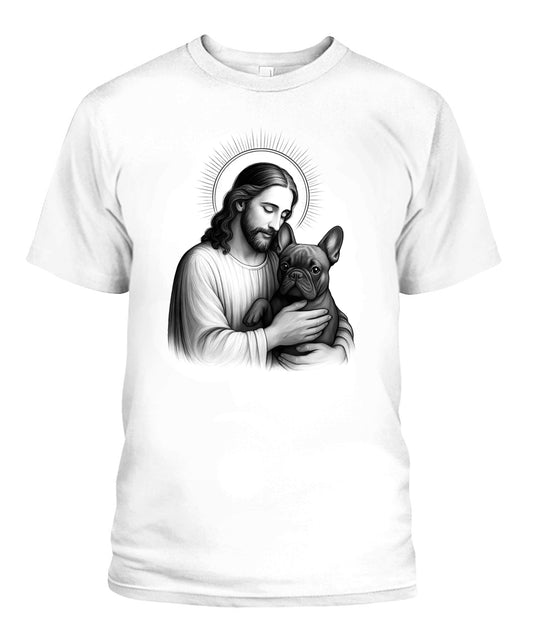 Jesus & French Bulldog Lover Christian Frenchie Dog Mom T-Shirt