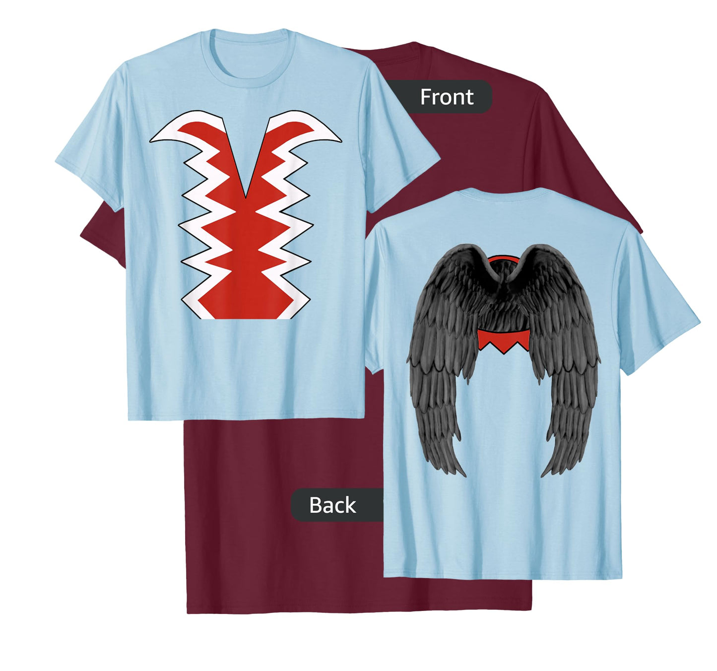 (Wings on Back) Flying Monkeys Costume Oz Halloween Costume T-Shirt