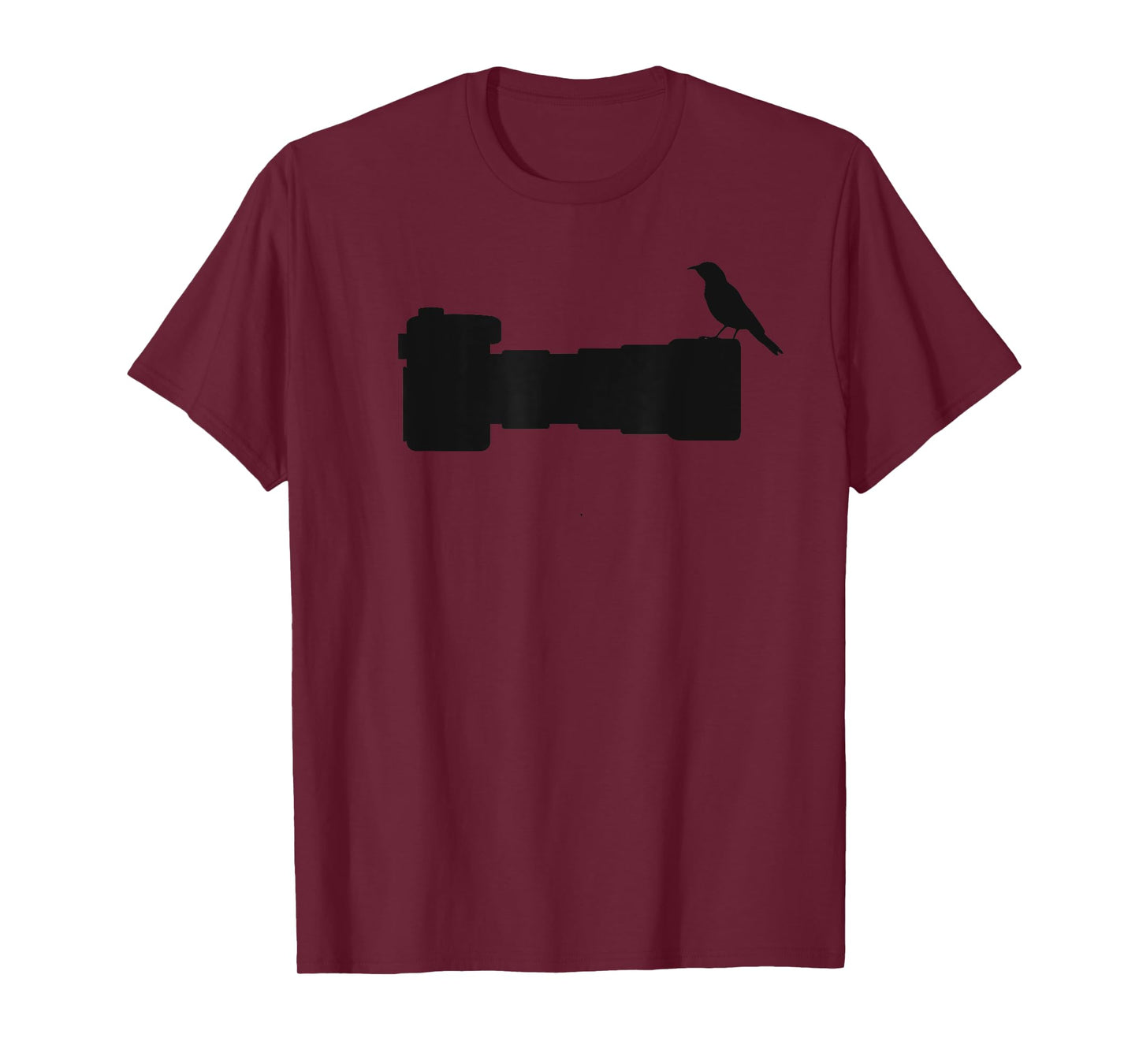 Bird Photographer Gift Bird on a Long Lens SLR Camera T-Shirt