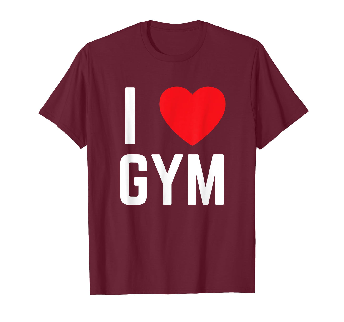 I heart gym I love gym fitness workout exercise T-Shirt