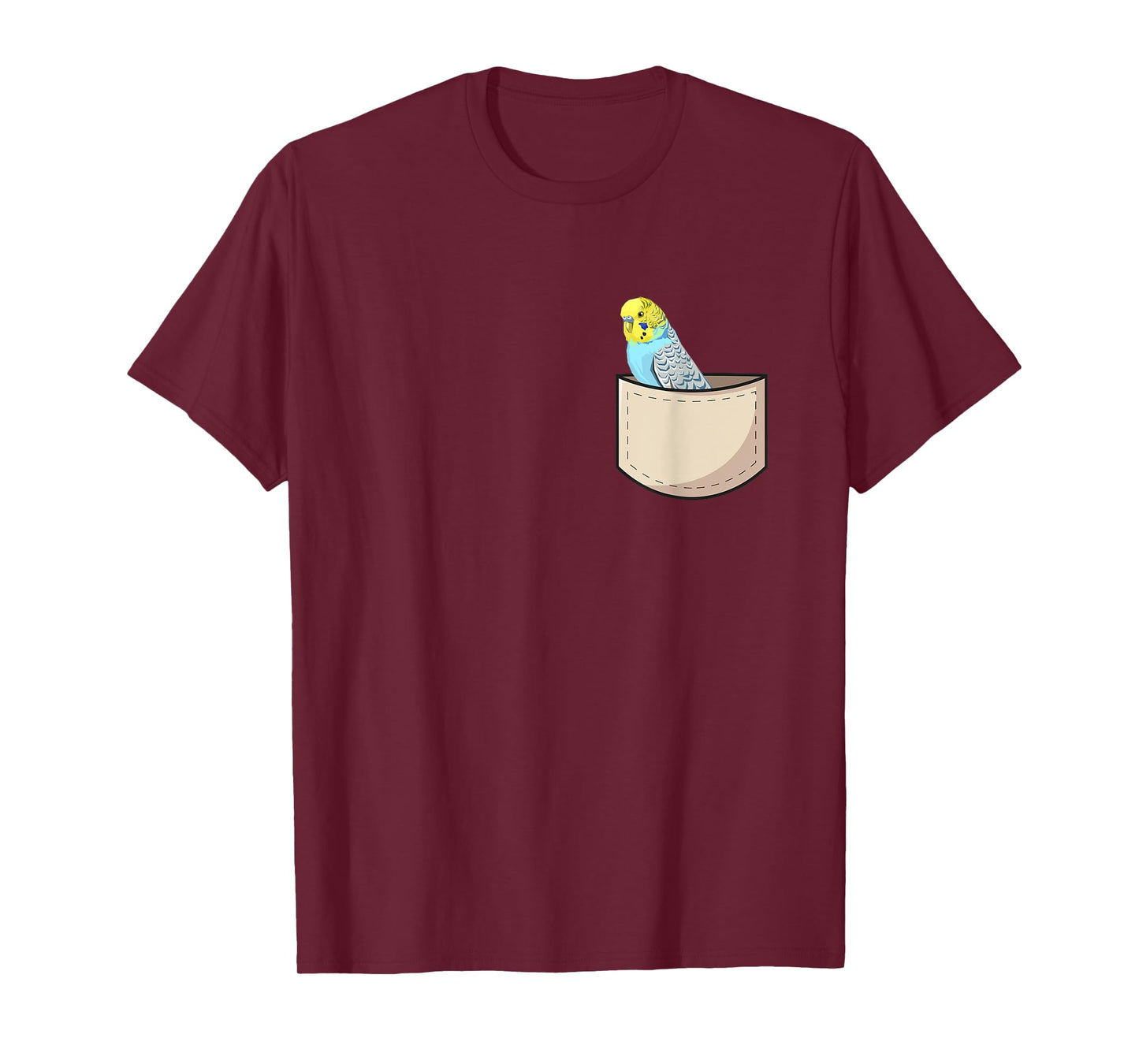 Budgie In Pocket Budgerigar Parakeet Parrot T-Shirt