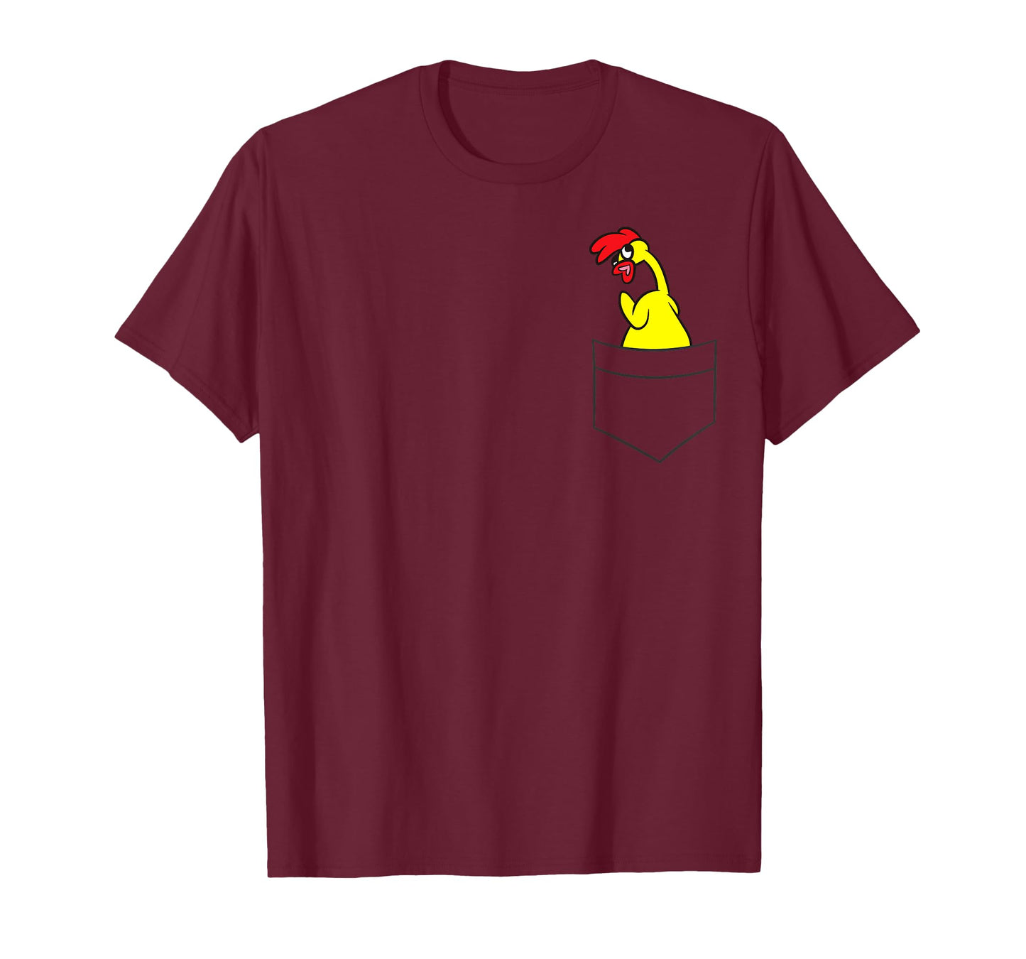 Rubber Chicken Lover Rubber Chicken In a Pocket T-Shirt