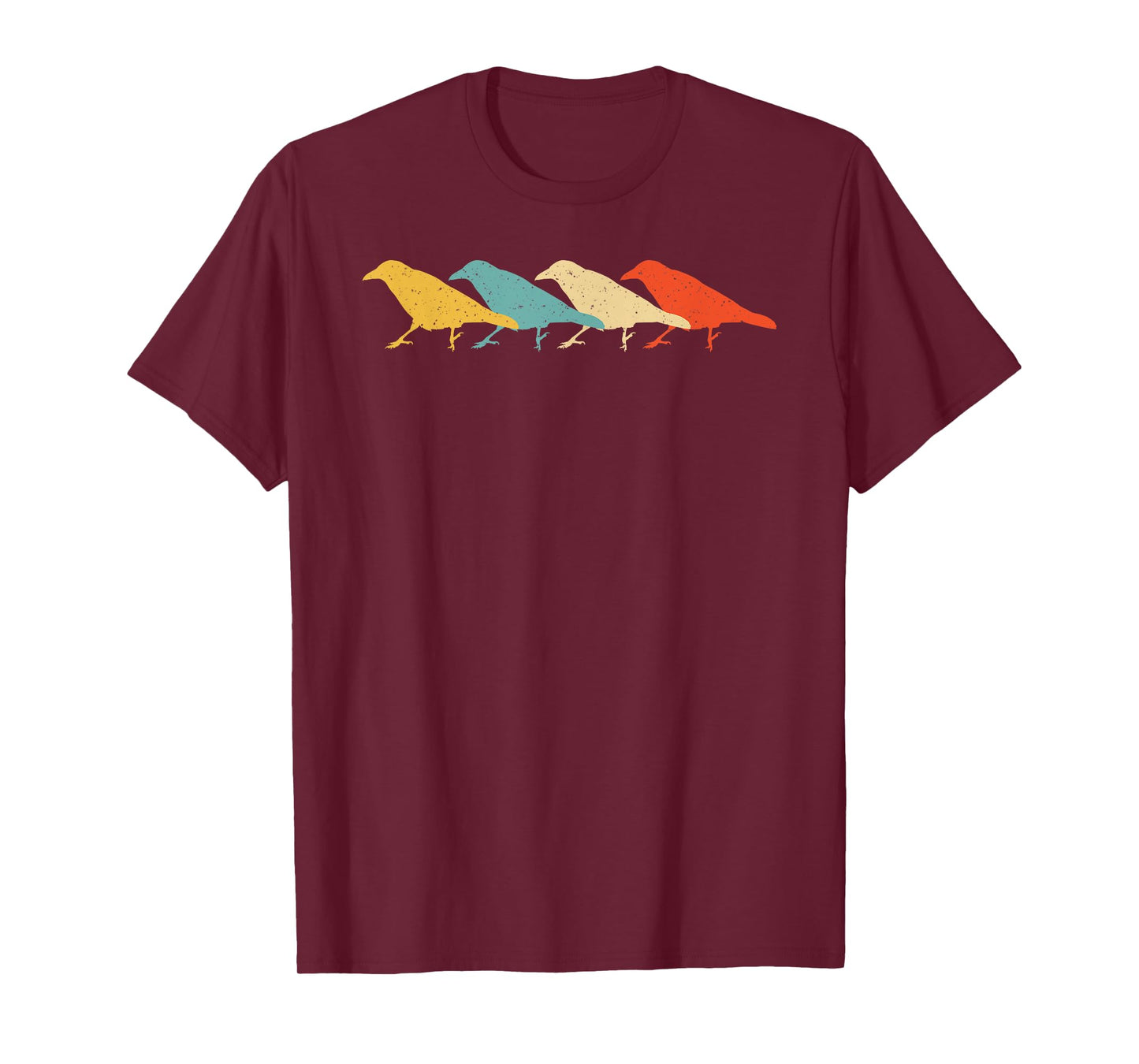 Crow Vintage Retro Raven Bird Lover 60s 70s Gift T-Shirt