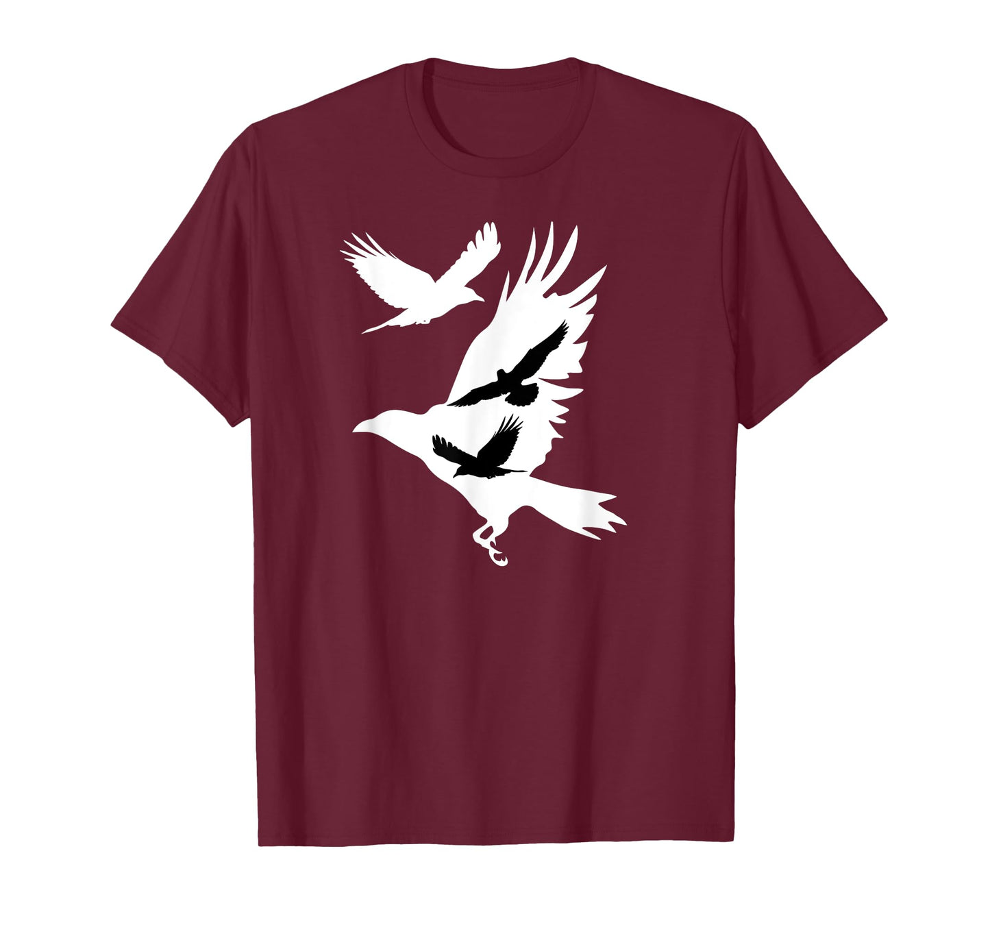 Crows in Flight Crow Raven Blackbird Bird Ornithology T-Shirt