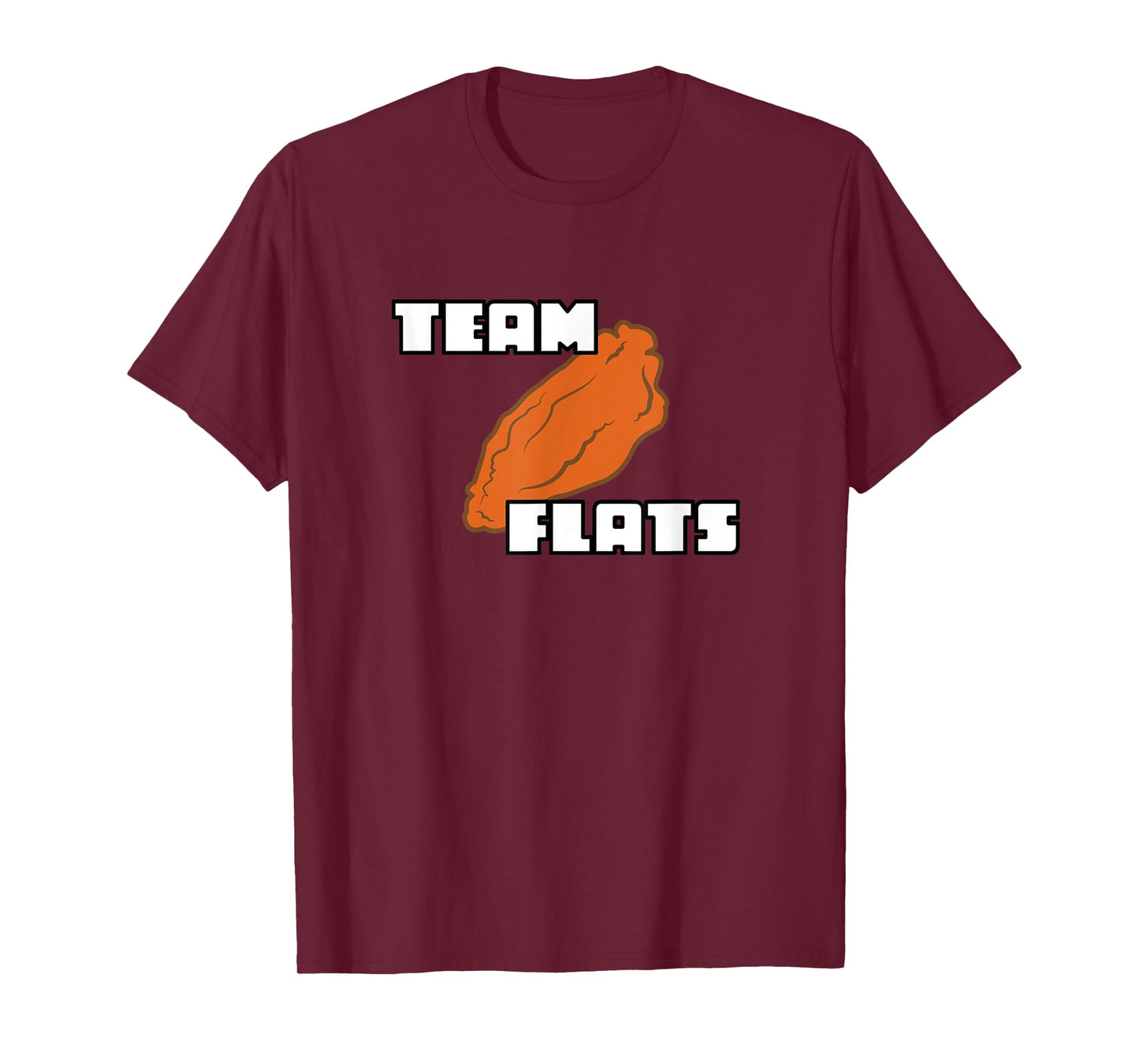 Buffalo Chicken Wing Team Flats and Drums T-Shirt