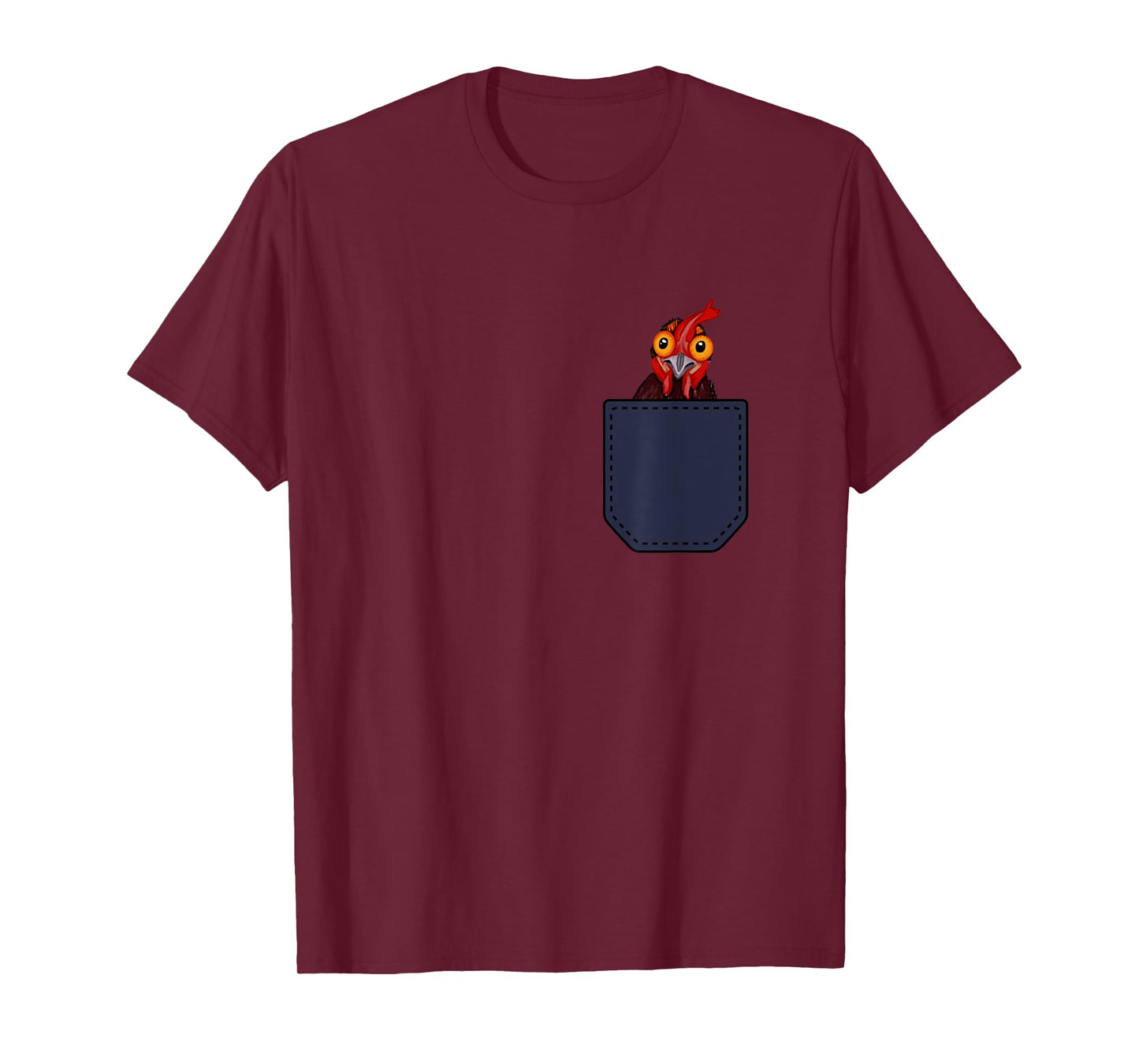 Chicken Farmers Cute and Funny Rooster Black Unisex Adult T-Shirt