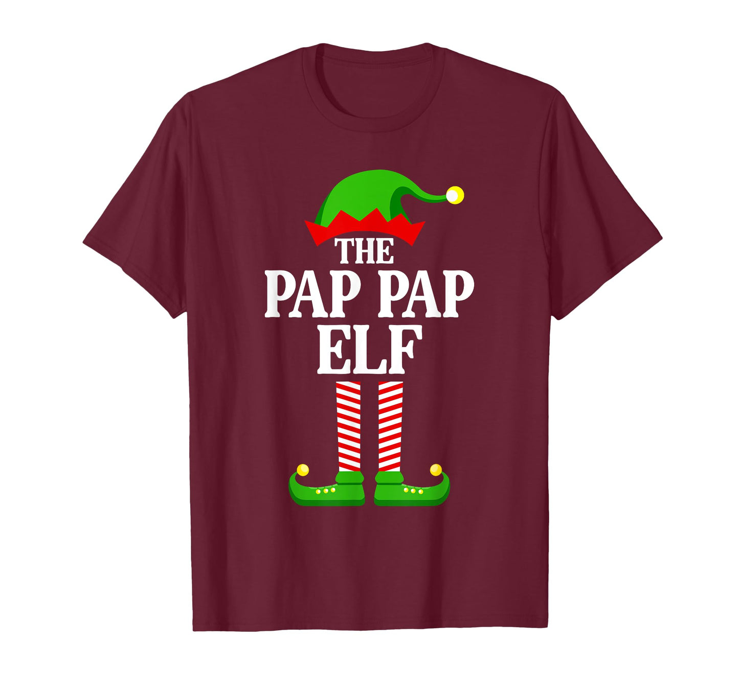 Pap Pap Elf Family Matching Group Funny Christmas T-Shirt