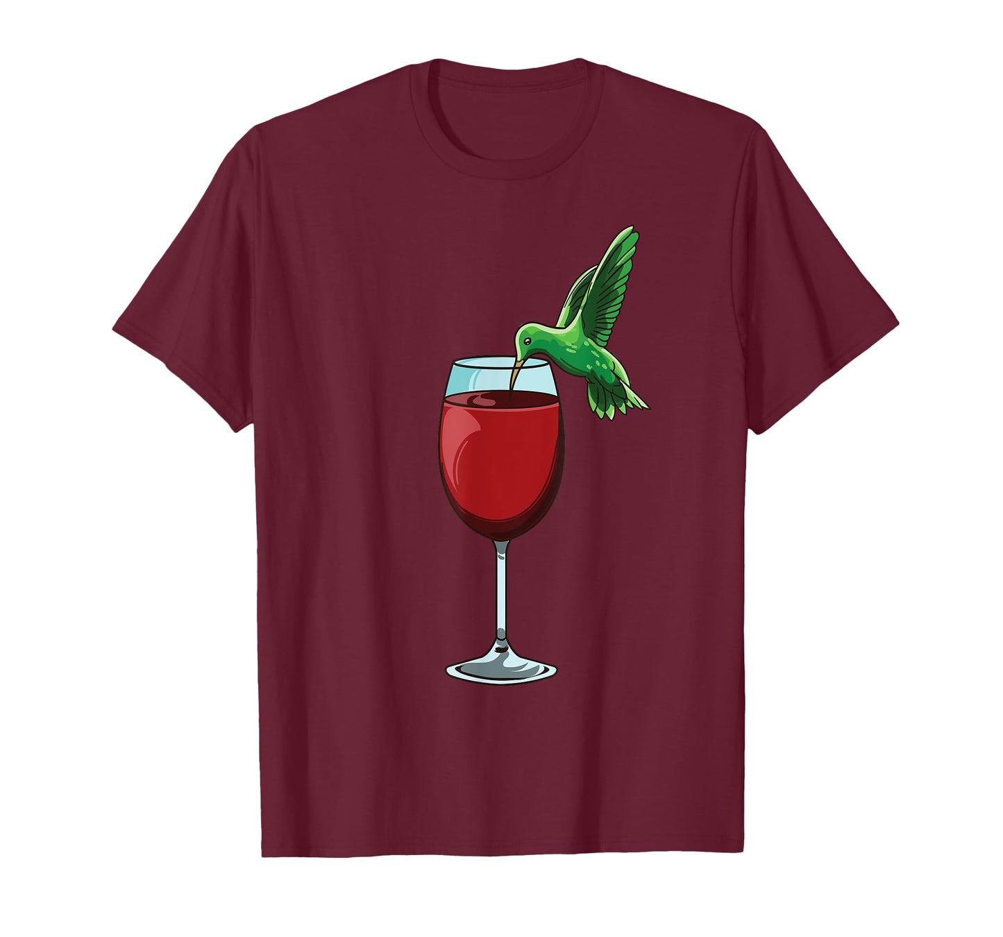 Funny Hummingbird Humming Birds Wine Drinking Bird Lover T-Shirt