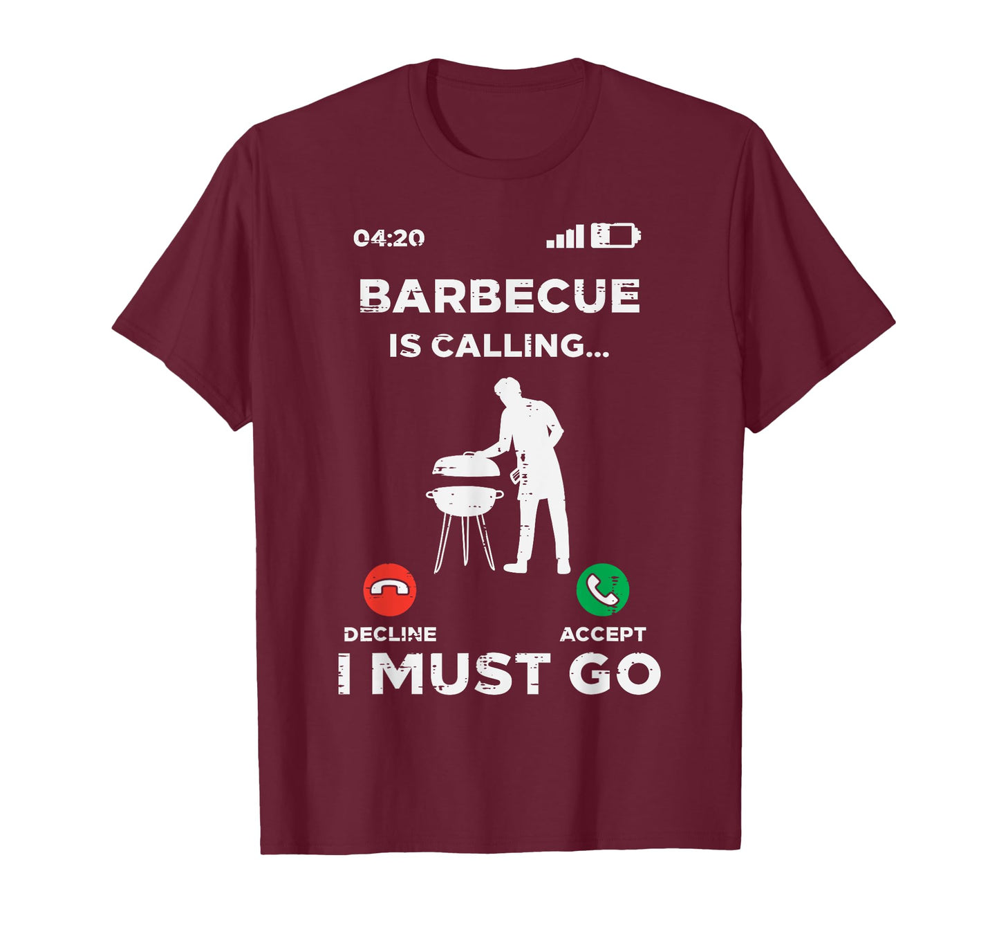 Barbecue Is Calling I Must Go Funny Bbq Grill Men Women Kids T-Shirt
