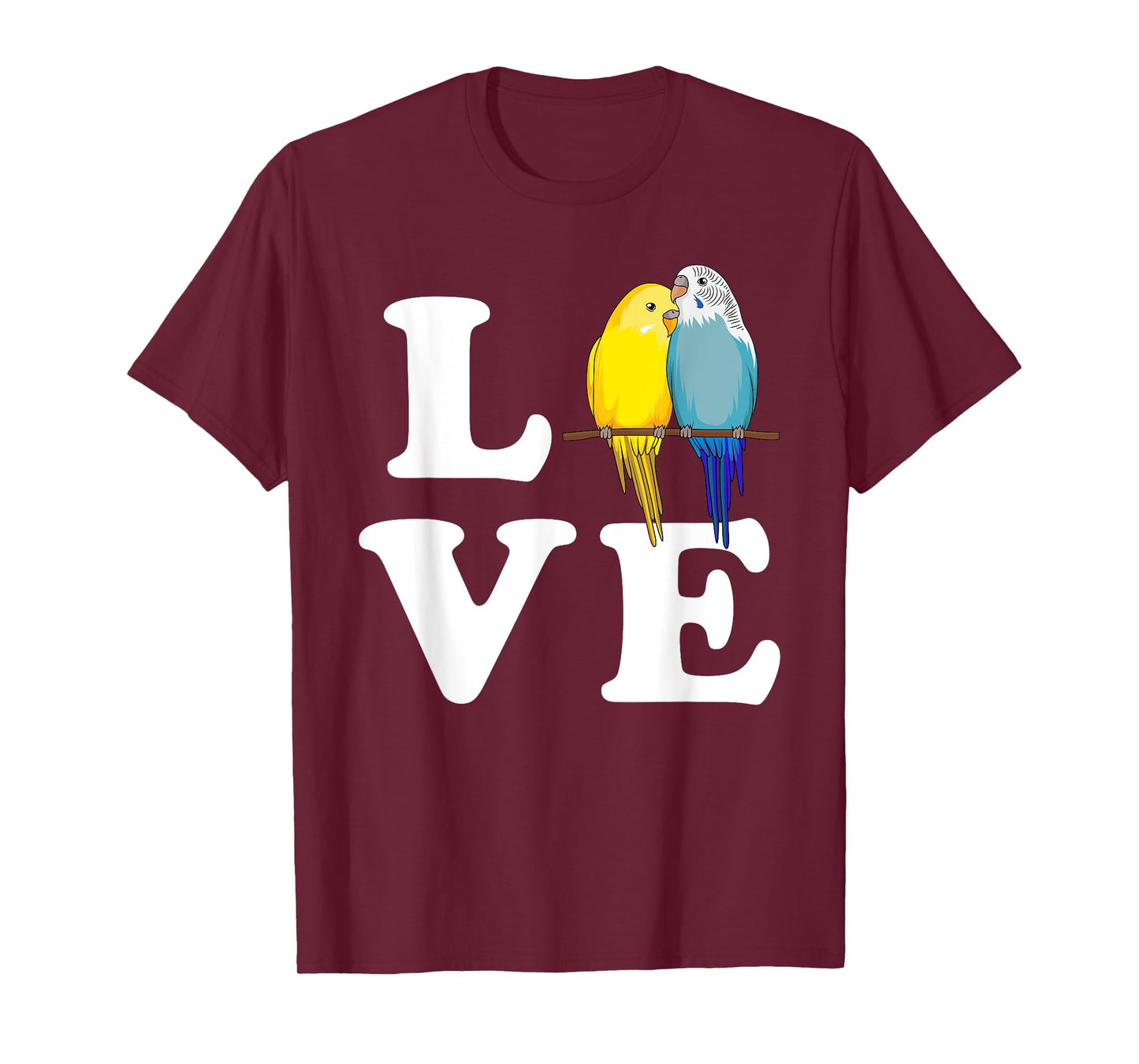 Budgie Love Parakeet Budgerigar Womens Girl T-Shirt