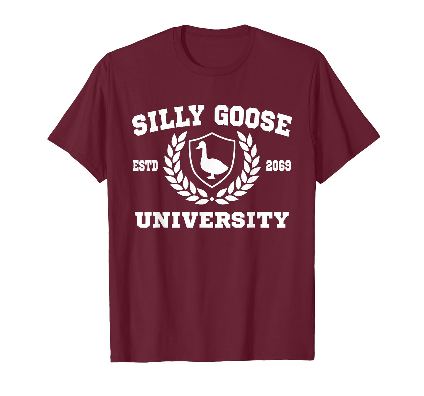 Silly Goose University Funny Meme Mens Womens T-Shirt
