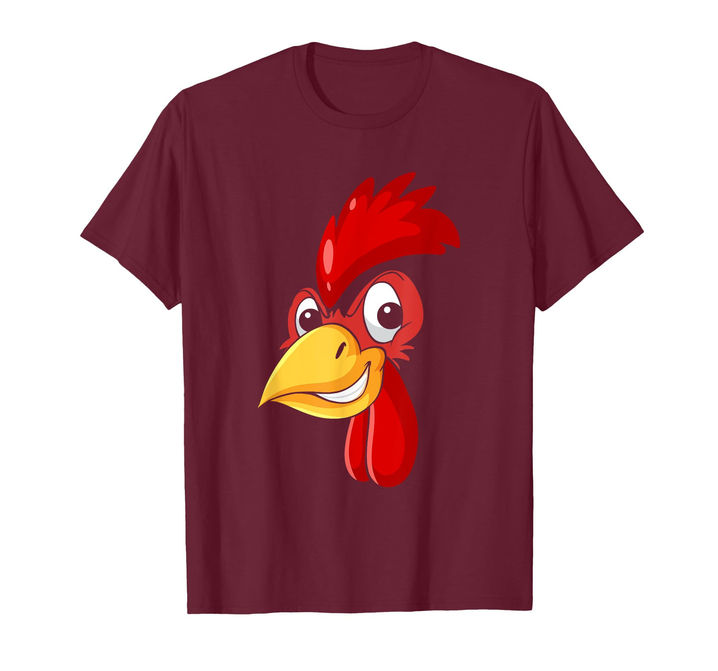 Rooster Chicken Face Cockfighting Bird Halloween Costume T-Shirt