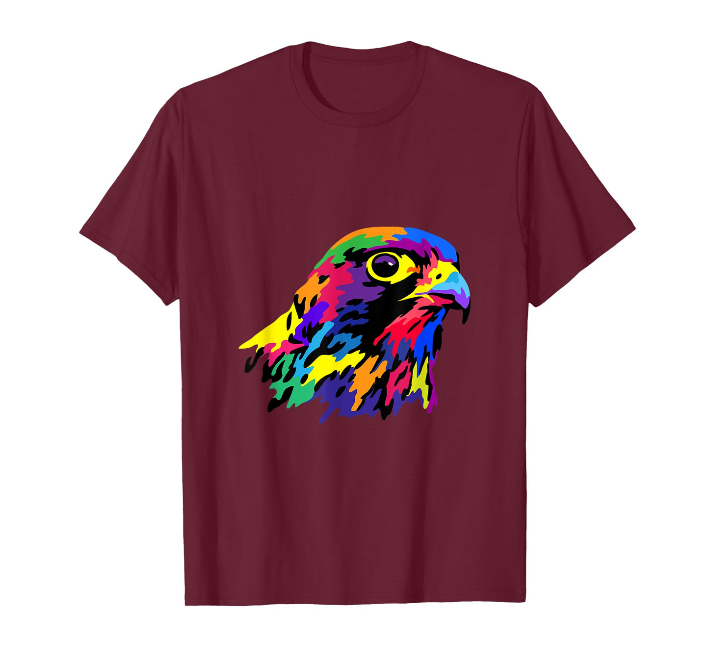 Pop Art Peregrine Falcon Hawk Falconry Bird Lover Birder T-Shirt