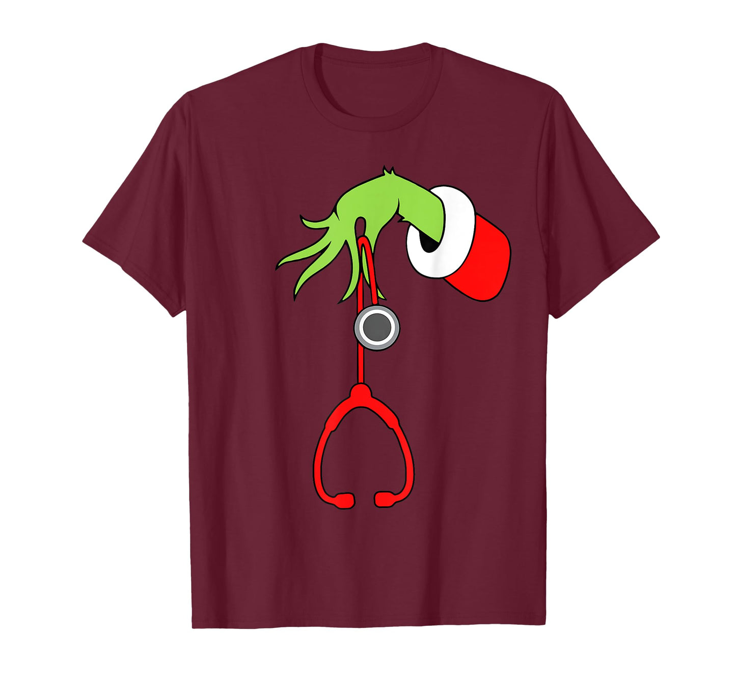 Nurse Christmas Stethoscope Nurses Xmas Pajamas PJs Women T-Shirt