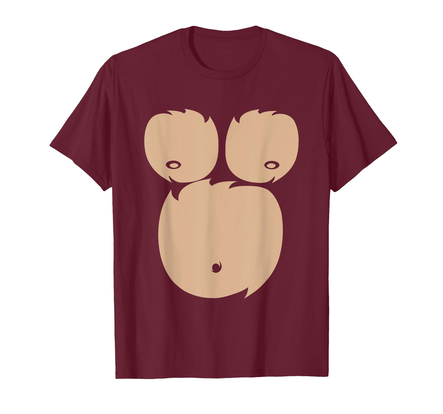 Monkey Chest Funny Easy Halloween Costume T-Shirt
