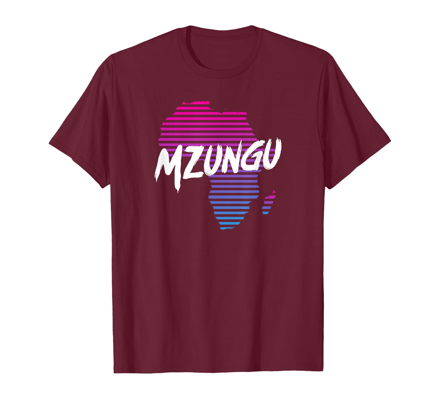 Mzungu Africa Map Vintage Retro T-Shirt T-Shirt