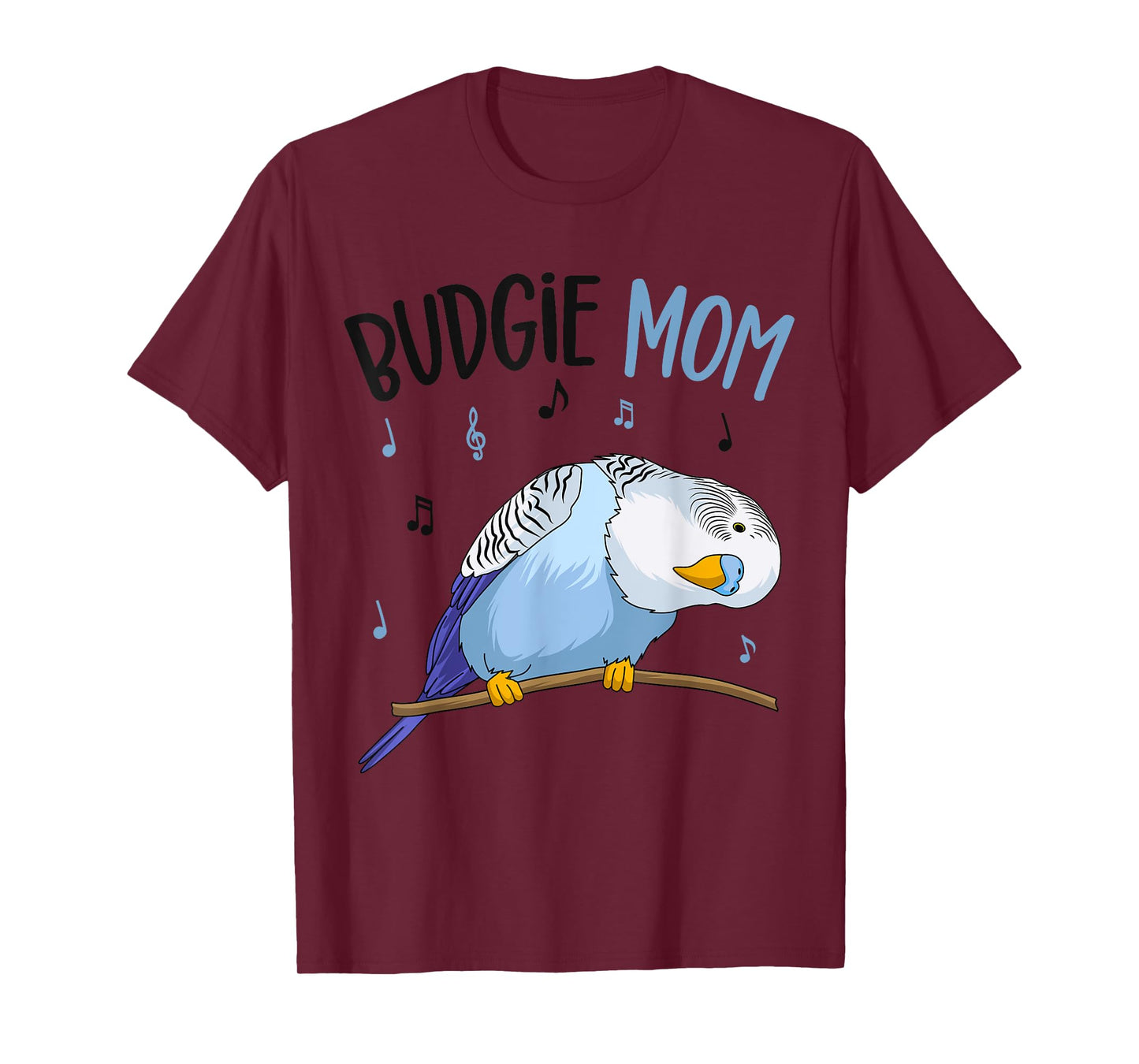 Budgie Mom Parakeet Budgerigar Funny Womens T-Shirt