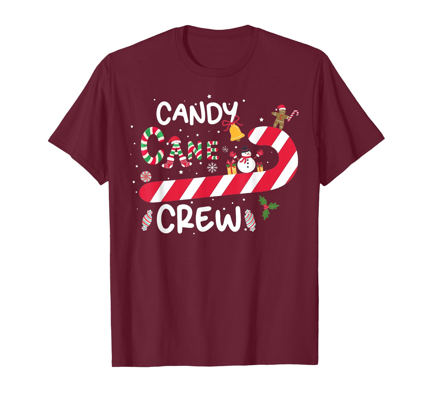 Candy Cane Crew Funny Christmas Candy Lover X Mas T-Shirt