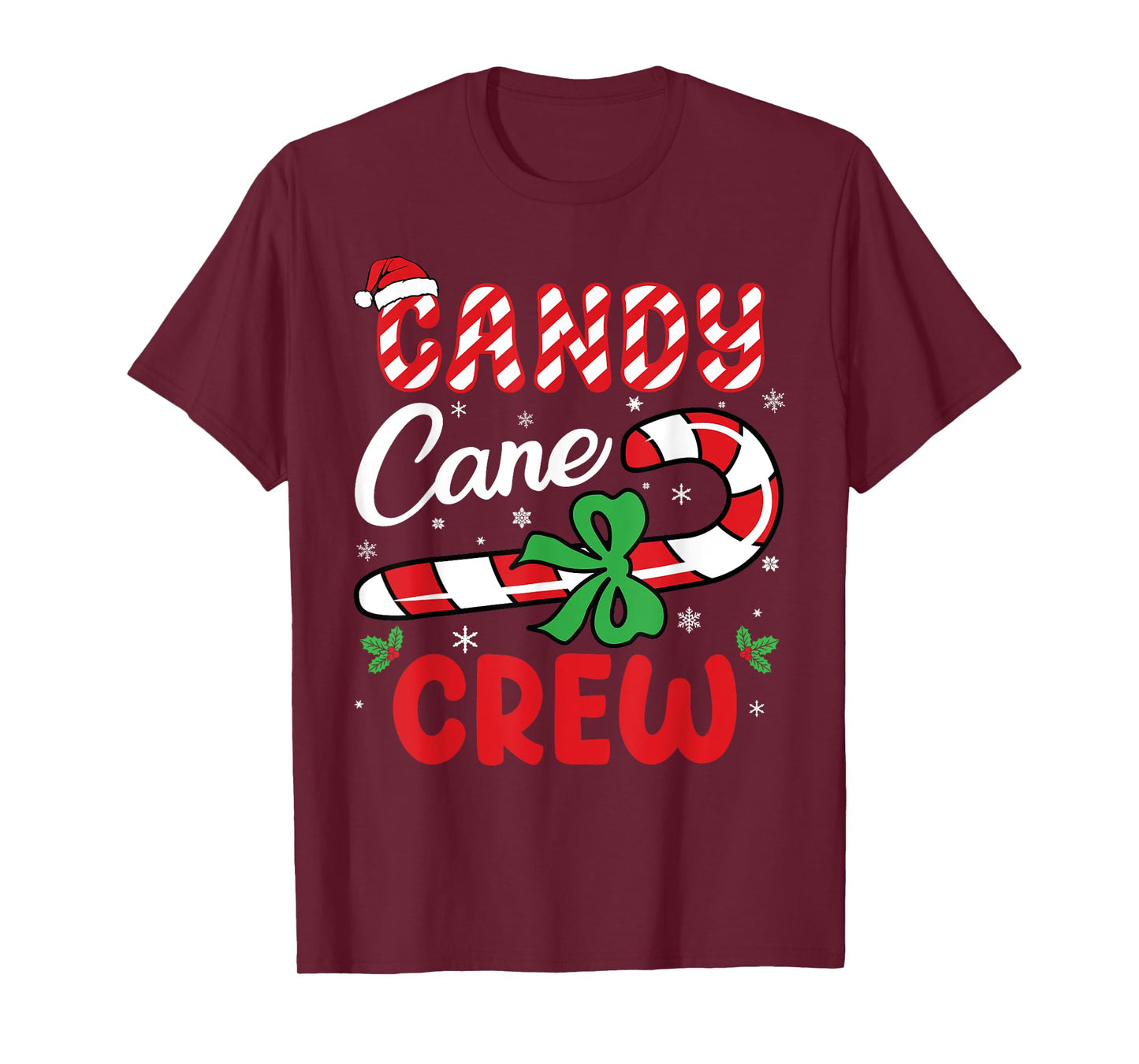 Candy Cane Crew - Funny Christmas Holiday Men Women T-Shirt