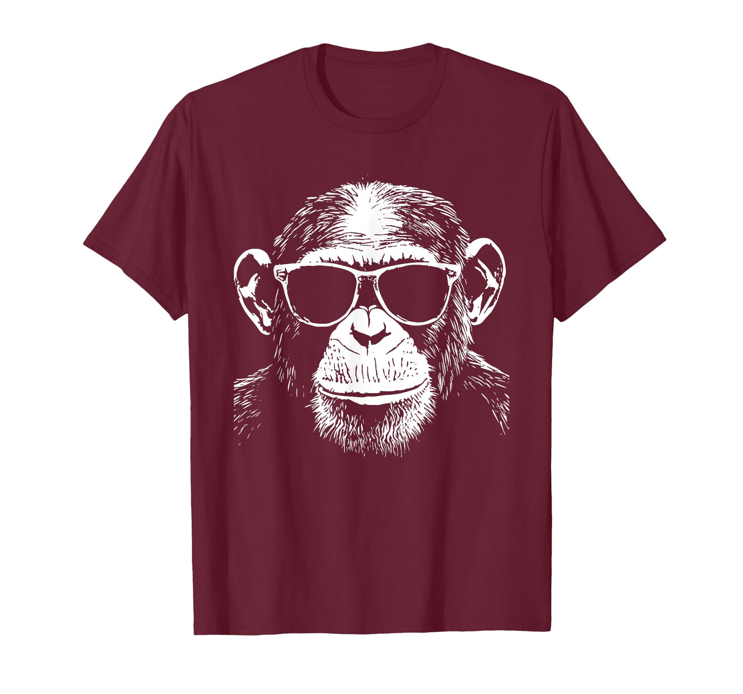 Funny Chimpanzee Monkey Sunglasses T-Shirt