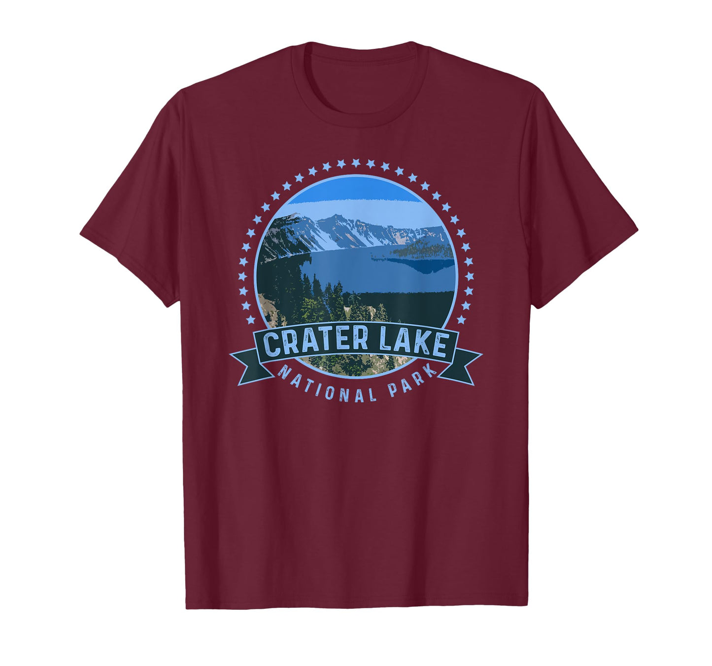 Crater Lake National Park TShirt -Outdoor Camping Hiking Tee T-Shirt