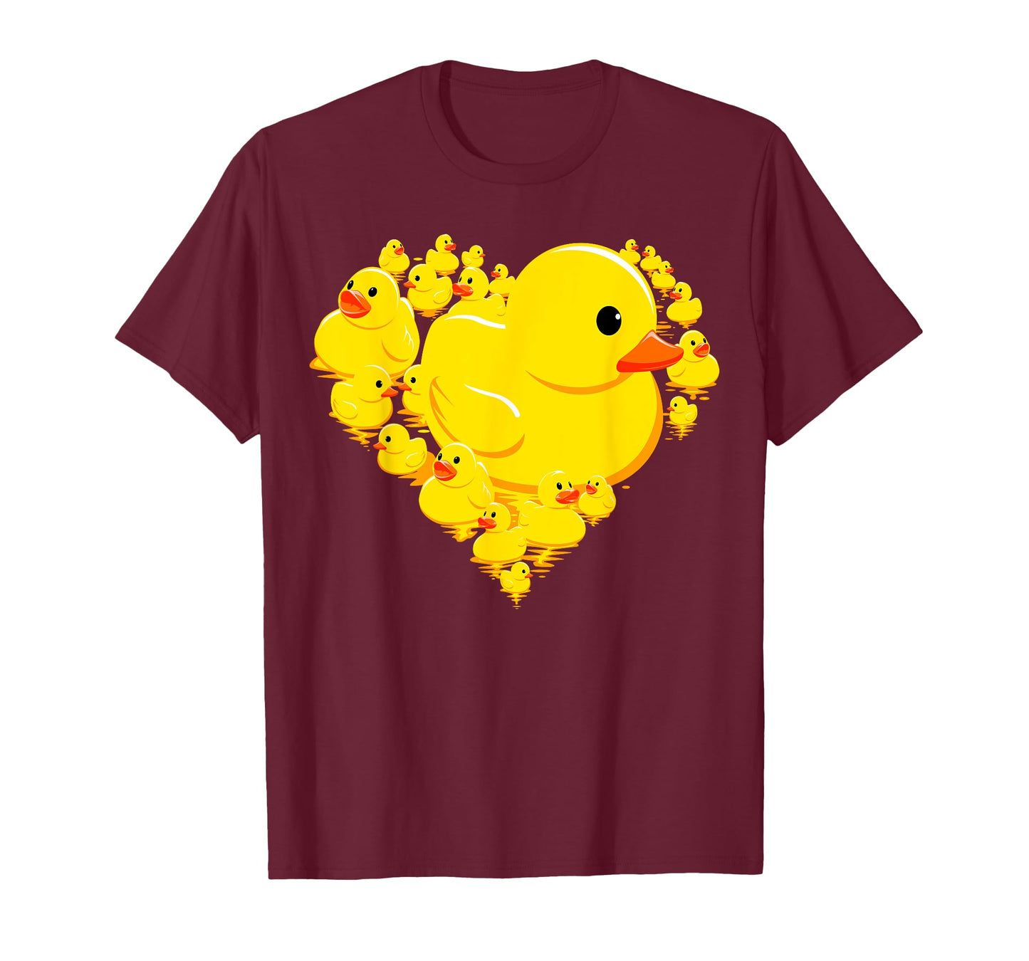 Funny Rubber Duck Hearts Quack Ducky Valentine's Day Gifts T-Shirt