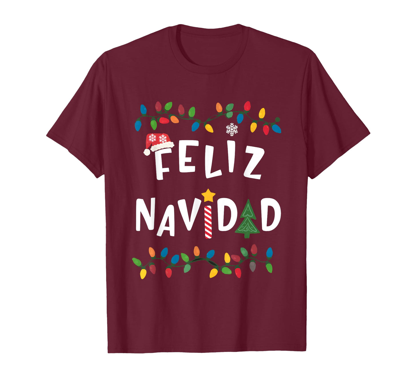 Feliz Navidad Shirt Funny Mexican Christmas in Spanish Xmas T-Shirt