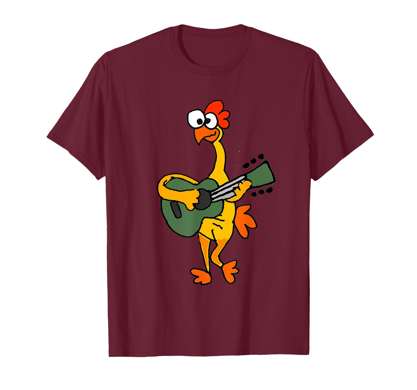 SmileteesMusic Funny Rubber Chicken Playing Guitar T-shirt T-Shirt