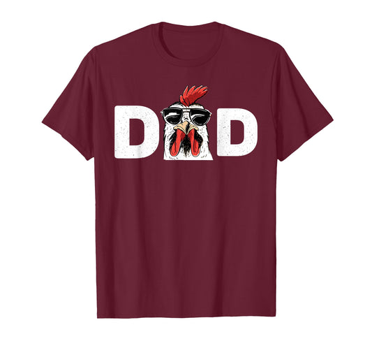 Chicken Daddy T-Shirt Chicken Dad Farmer Poultry Farmer T-Shirt