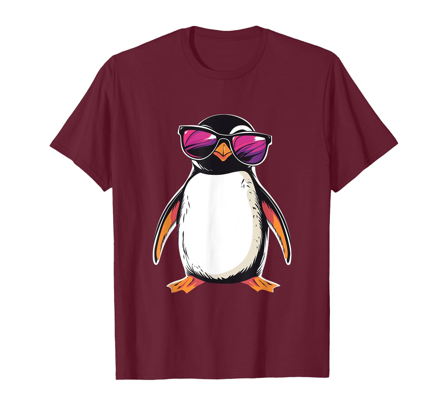 Penguin wearing Sunglasses Bird Funny Graphic T-Shirt