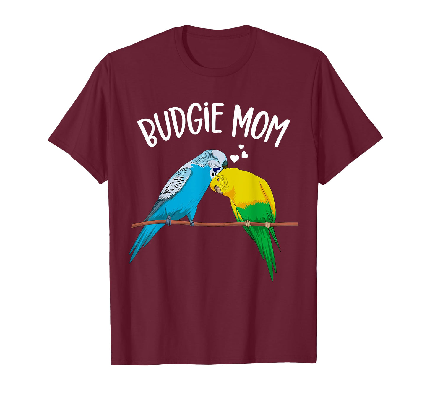 Budgie Mom Parakeet Budgerigar Funny Girls Womens T-Shirt