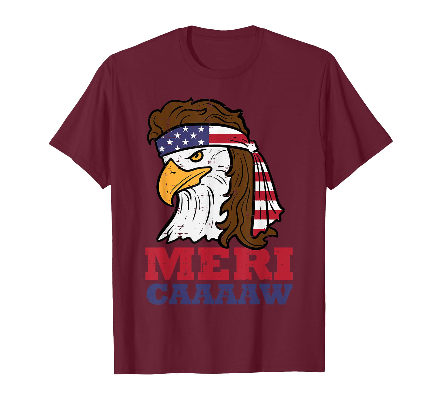 4th Of July Eagle Meri Caw Freedom Patriotic Men Women Kids T-Shirt