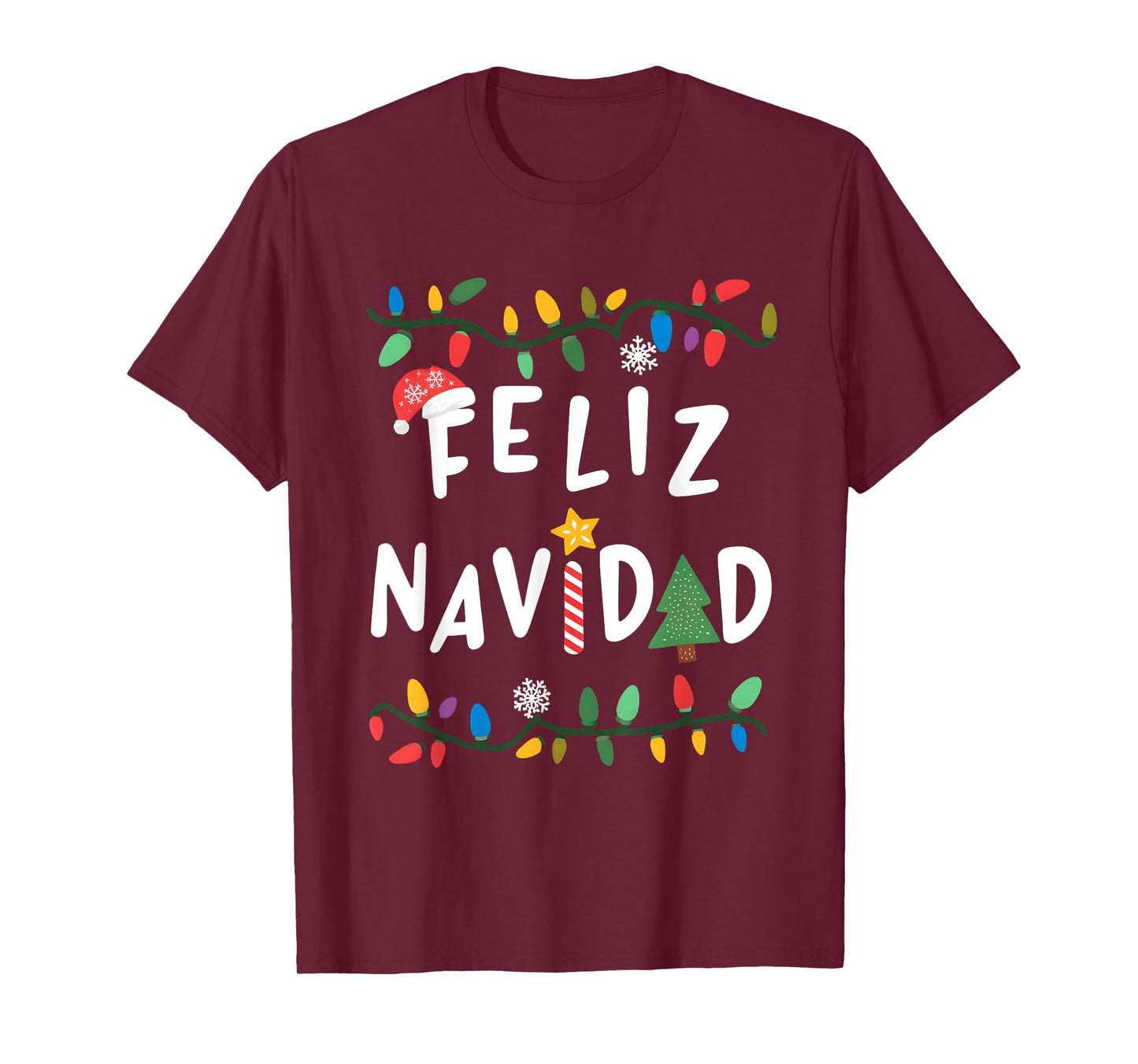 Feliz Navidad Shirt Funny Mexican Christmas in Spanish Xmas T-Shirt