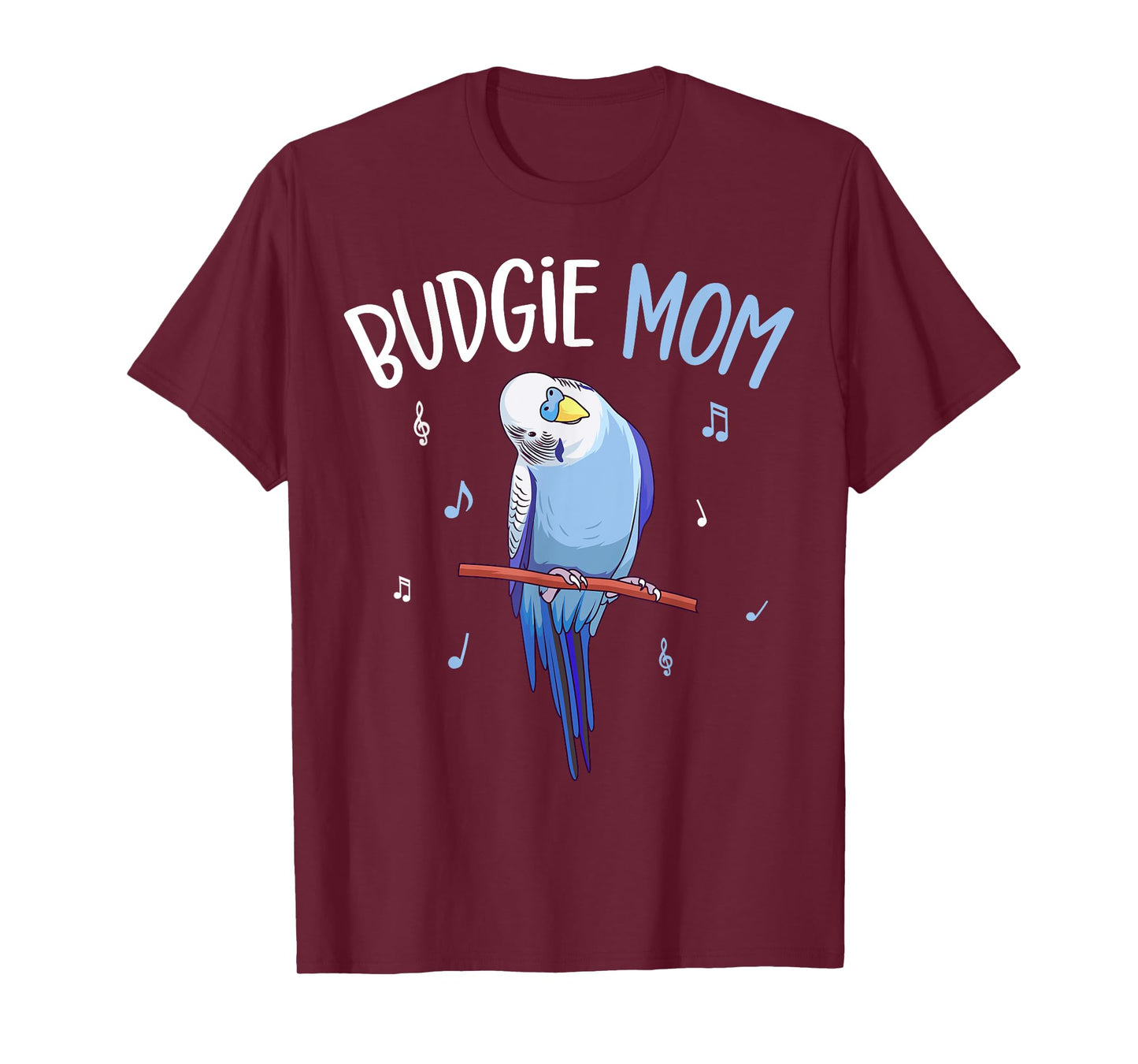 Budgie Mom Parakeet Budgerigar Womens Funny T-Shirt