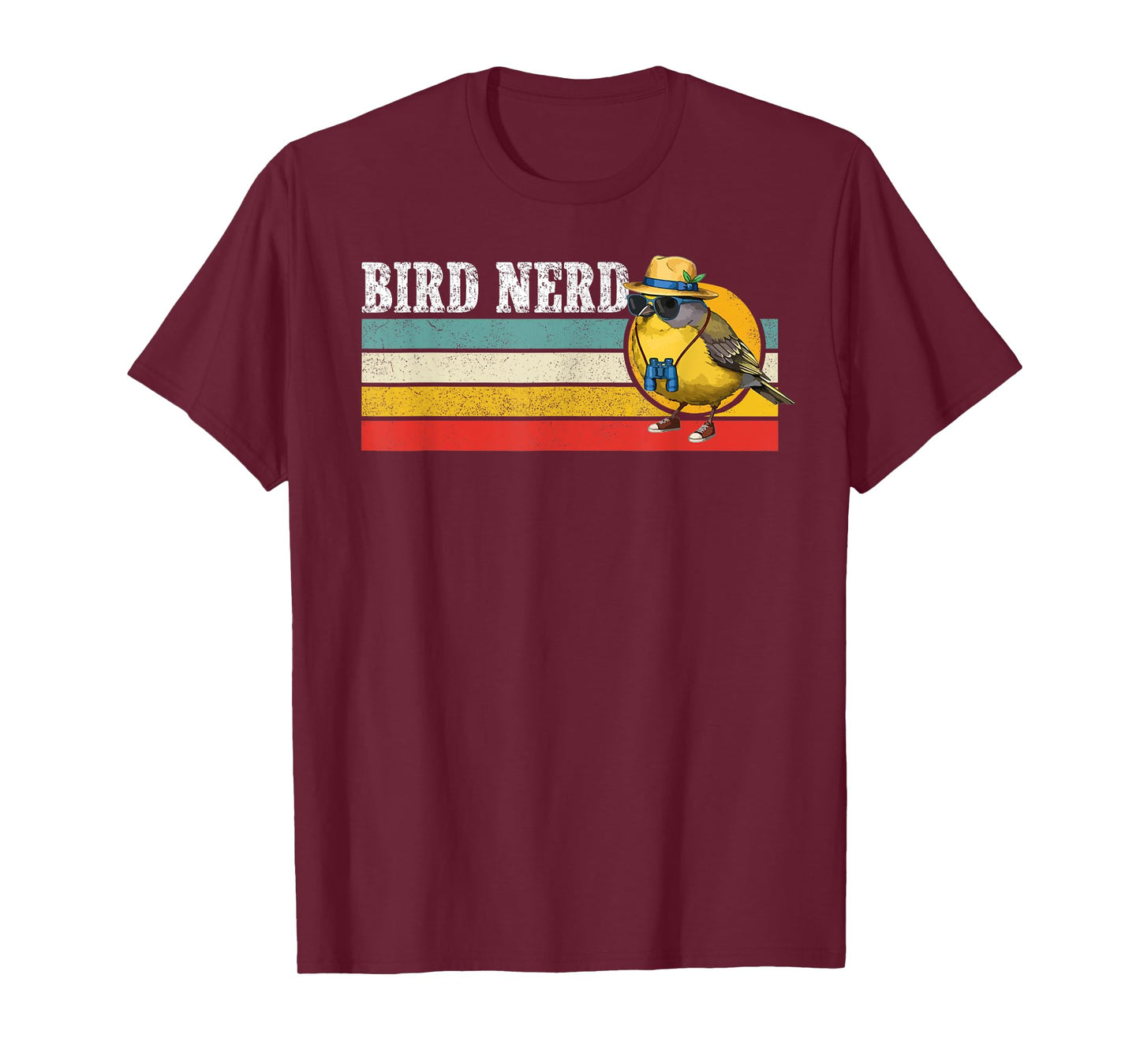 Bird Nerd Vintage Bird Lover Birding Funny Bird Watching T-Shirt