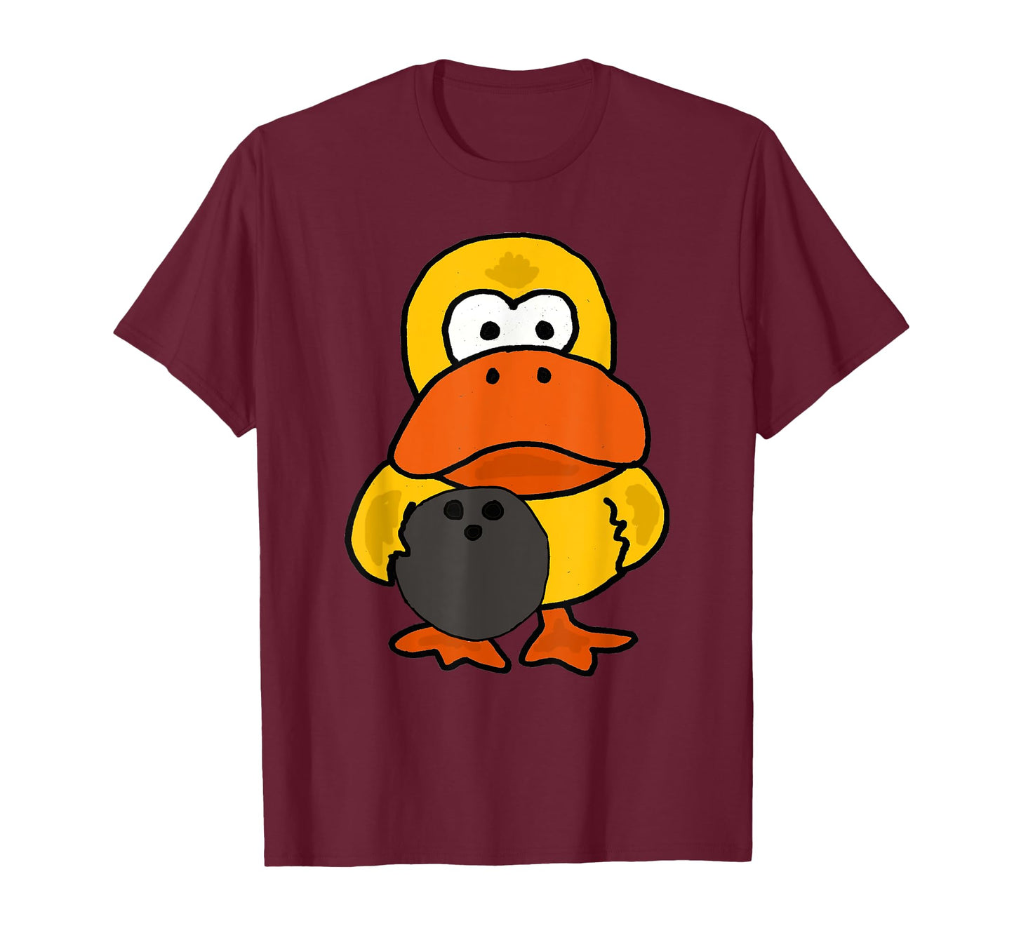 SmileteesSports Funny Duck Bowling Cartoon T-shirt T-Shirt