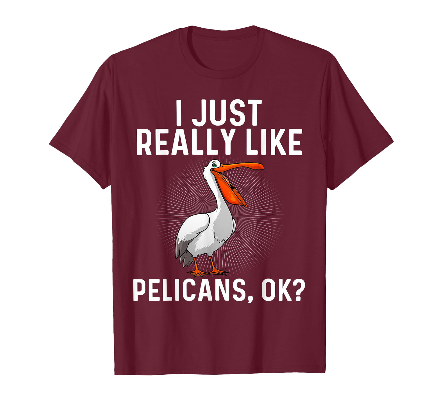 Funny Pelican Art For Men Women Ornithology Pelican Lover T-Shirt