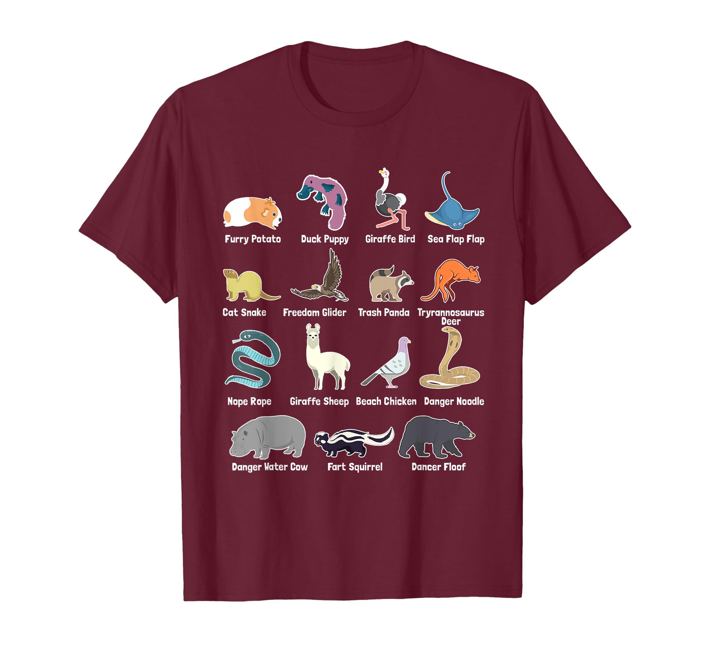 Animals Of The World - Rare Exotic Animals Funny Memes Gift T-Shirt