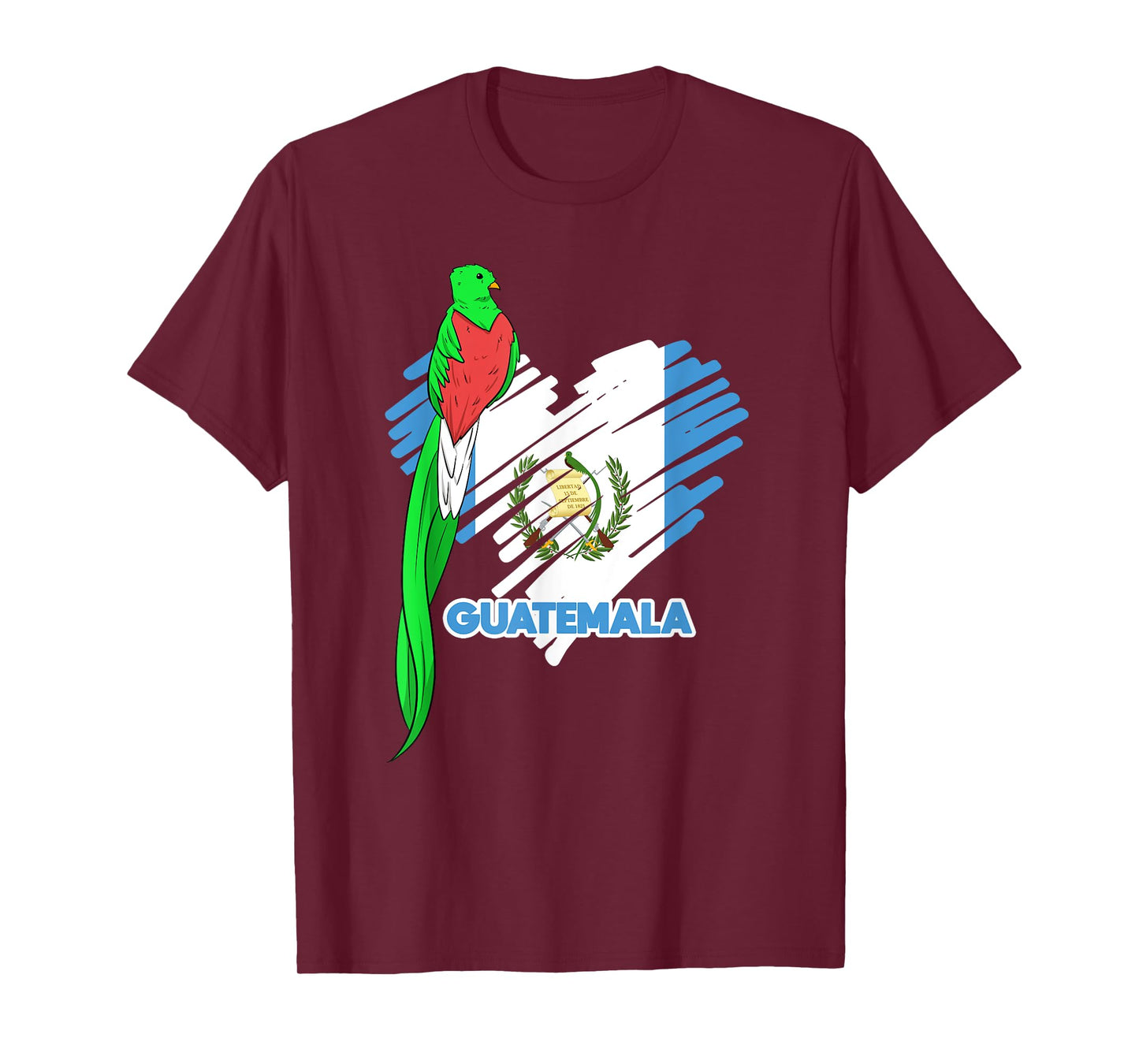 Guatemala Quetzal National Bird Guatemalan Flag Day T-Shirt