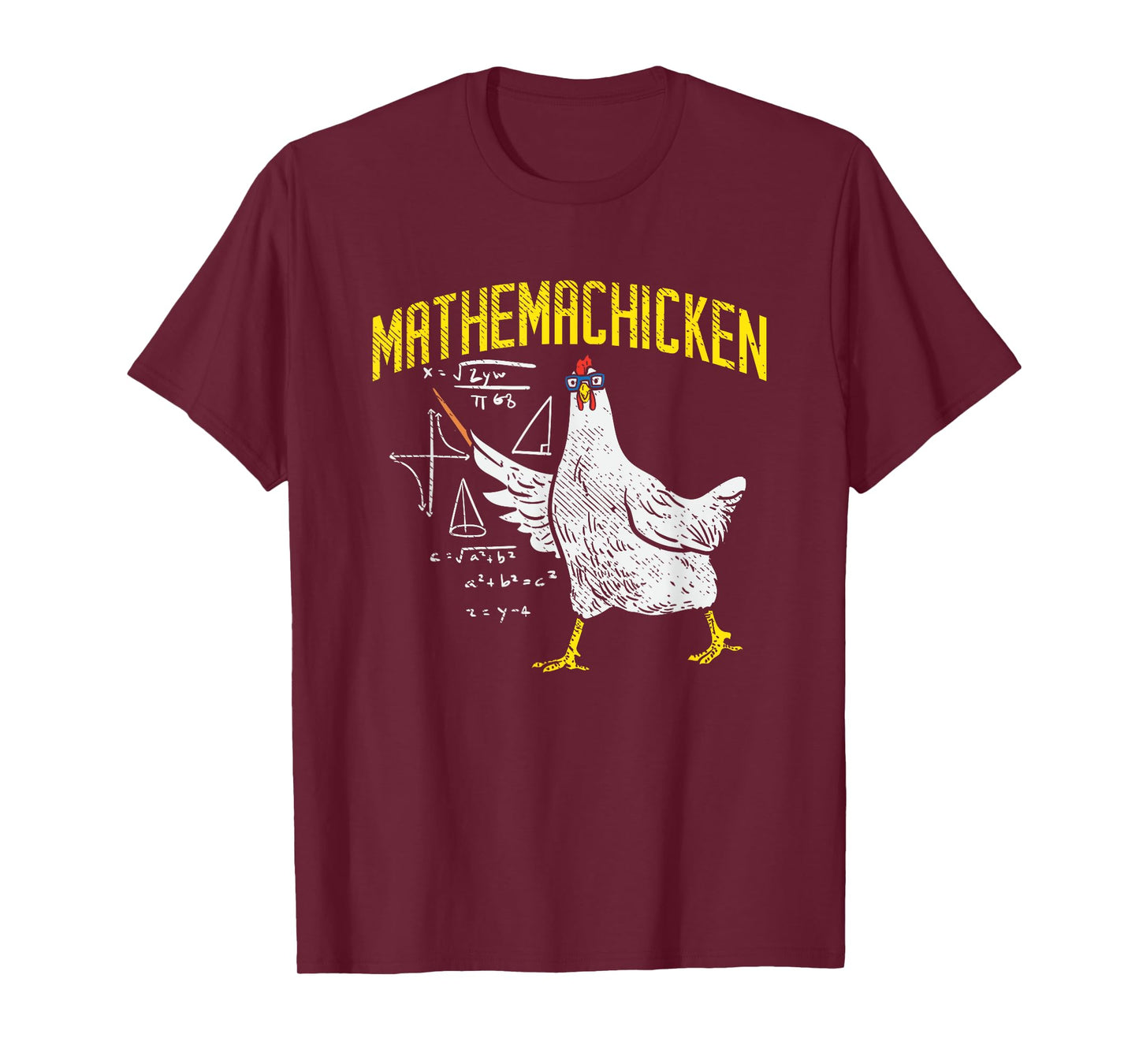 Mathemachicken Math Nerd Algebra Teacher Chicken Lover Hen T-Shirt