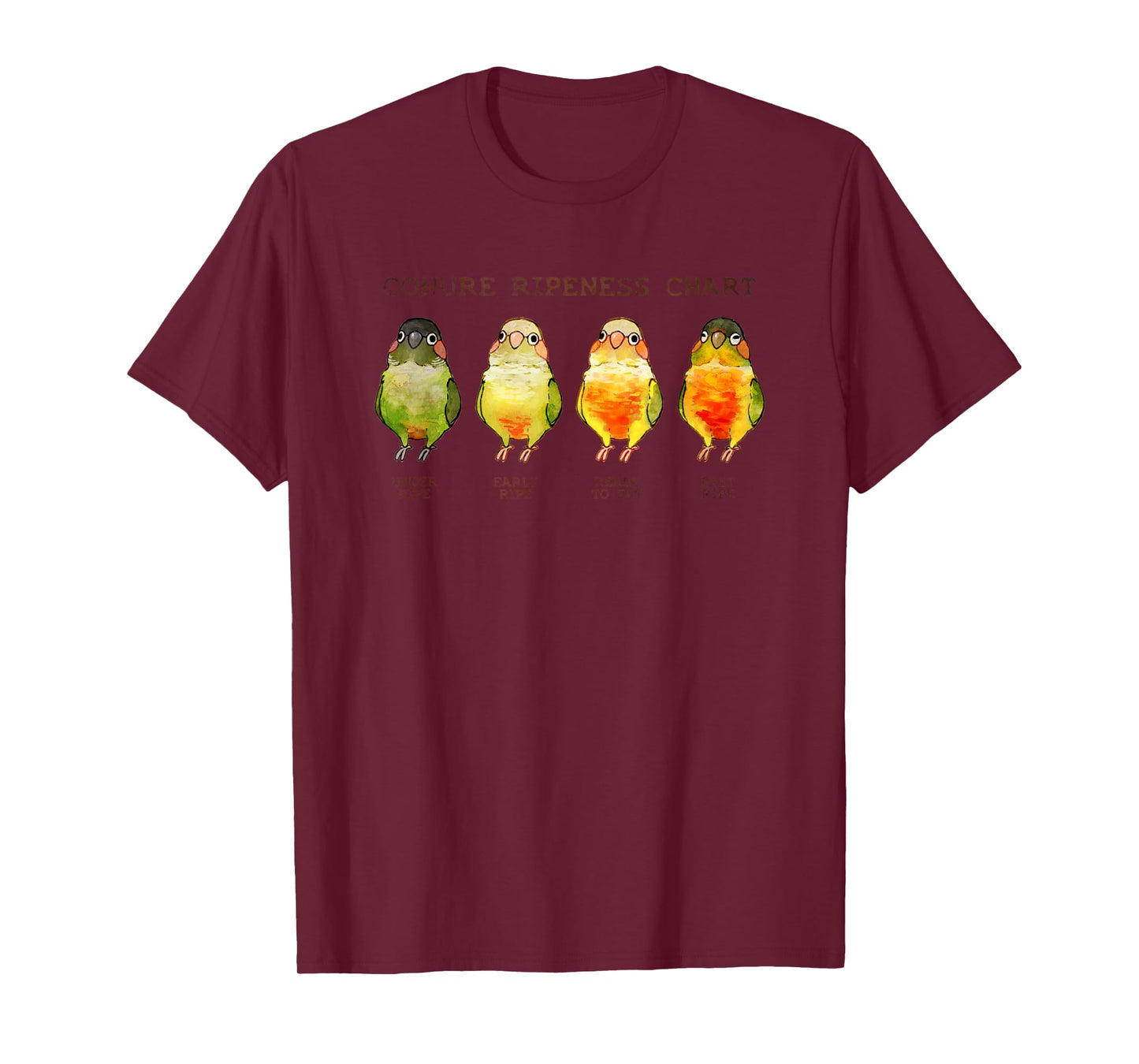 Conure Ripeness Chart T-Shirt