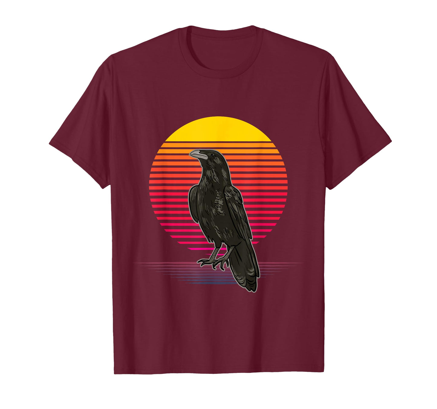 Crow Bird Vaporwave Style for Crow and Raven Lovers T-Shirt