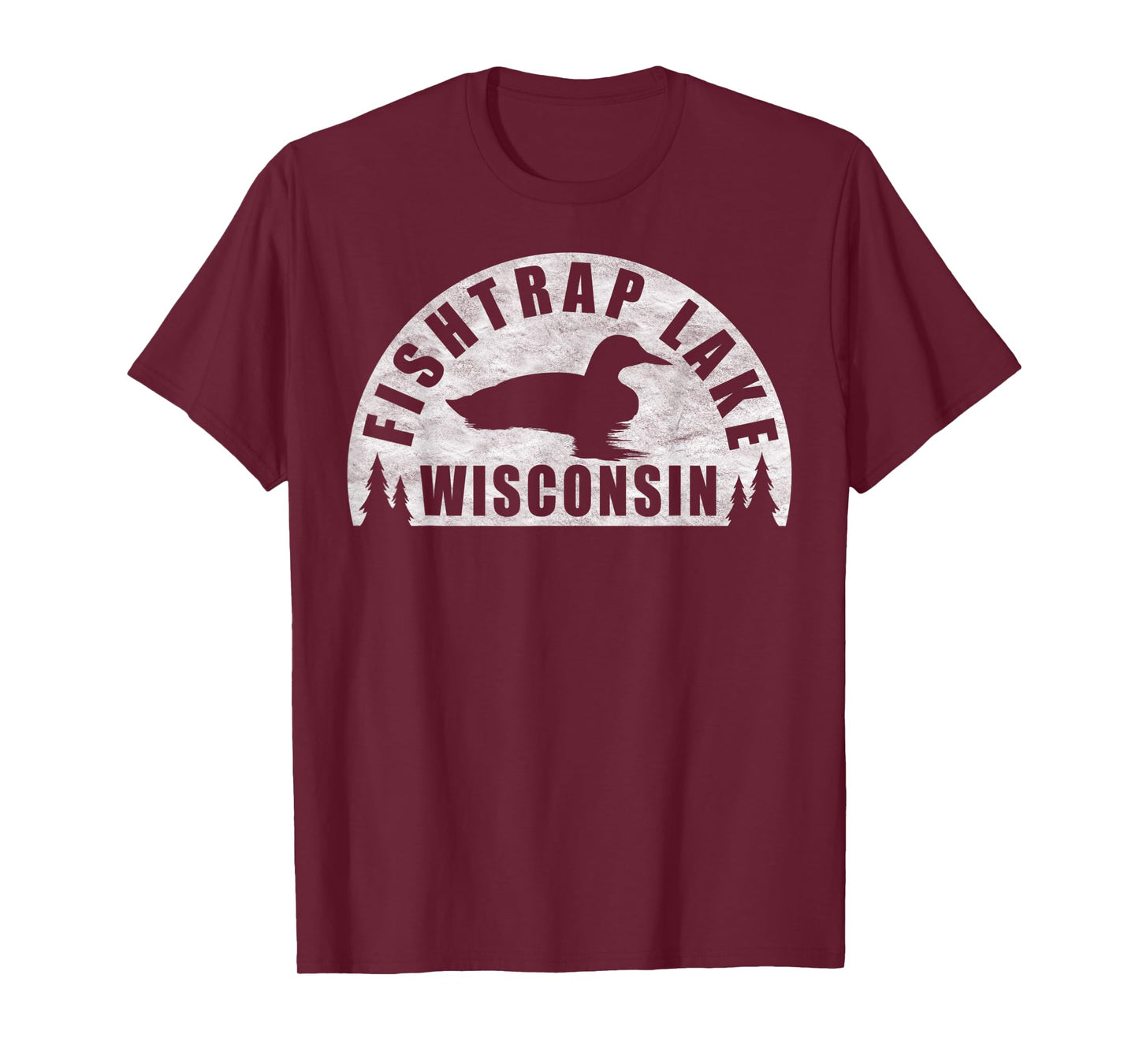 Fishtrap Lake Northern Wisconsin Loon T-Shirt