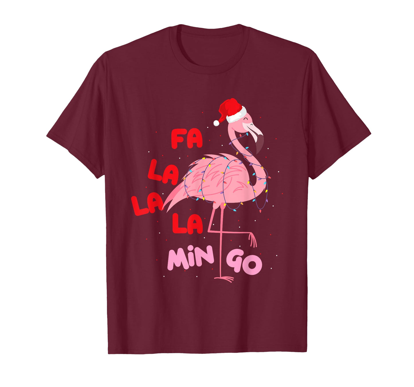 Fa La La La Mingo - Cute Flamingo Christmas Xmas T-Shirt