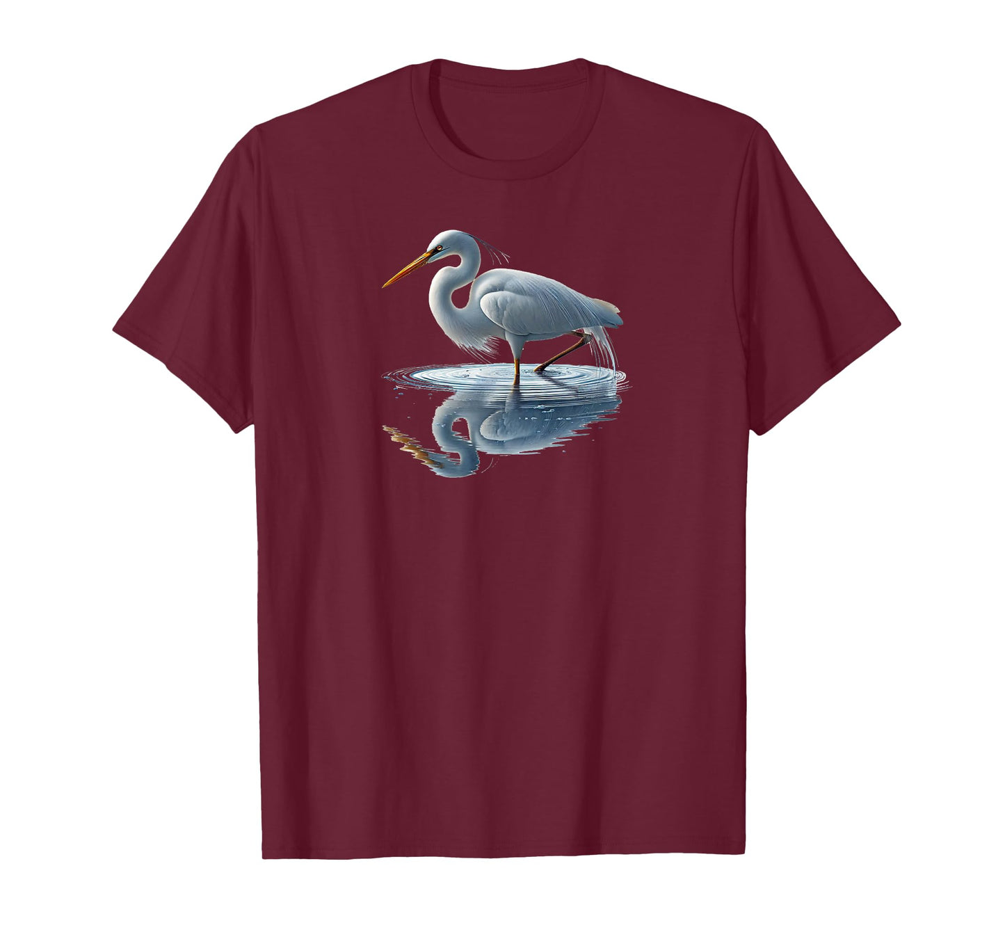 Bird Series. Great White Heron. T-Shirt