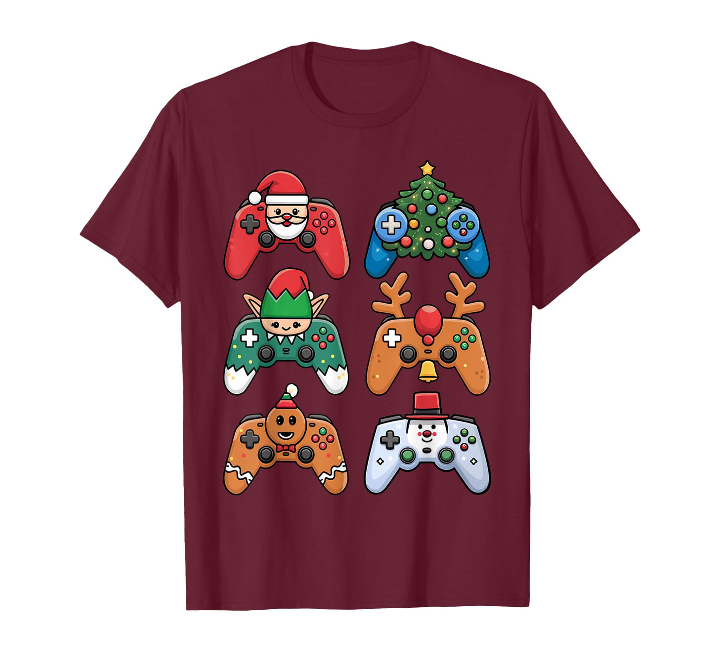 Christmas Video Gamer Controller Xmas Gaming Men Boys Kids T-Shirt